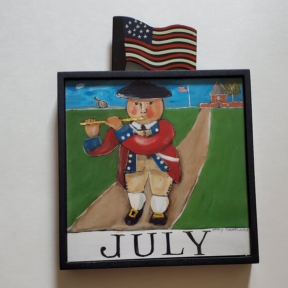 Nancy Thomas 2003 July Plaque from Children's Series (Fifer) - Picture 1 of 9